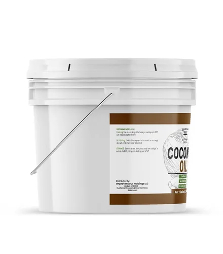 Vista 3 de Unpretentious Aceite de coco, 1 galón, grado alimenticio, no hidrogenado, sin sabor y sin olor