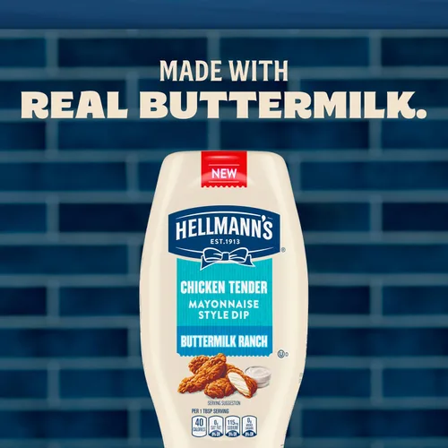 Vista 7 de Hellmann's Buttermilk Ranch Mayonesa 11.5 onzas, salsa de pollo, 1 unidad