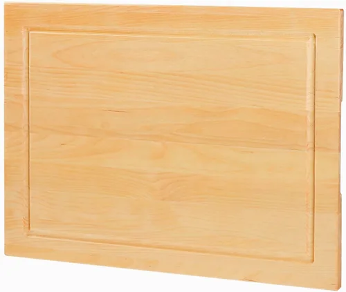 Vista 6 de CONSDAN Tabla de cortar de madera para cocina, 16 x 12, madera de abedul sólido, grano de borde, tabla de cortar, bloque de carnicero con ranura