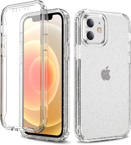 Vista 17 de Funda protectora sólida de cristal resistente de 360° con protector de pantalla compatible con iPhone 7 Plus/8 Plus (5.5 pulgadas), transparente