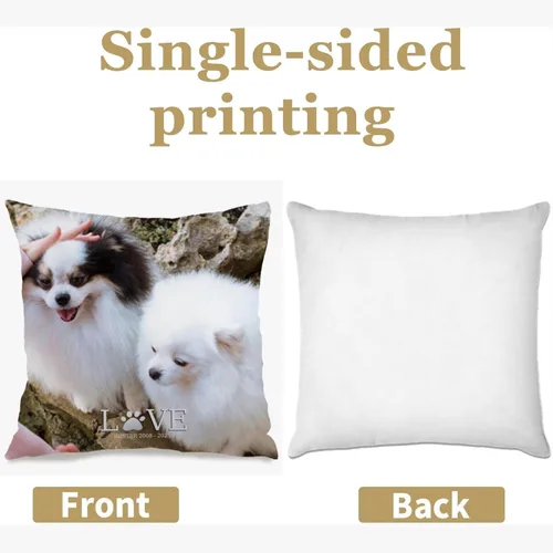 Vista 2 de Funda de almohada de sofá personalizada con mensaje personalizado que enriquece tu estilo de hogar mientras proporciona una idea de regalo cálida