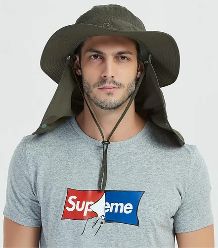 Vista 32 de Gorra de pesca Ddyoutdoor™ 07–281. Moda, verano, protección solar al aire libre, con cuello y visera de ala ancha