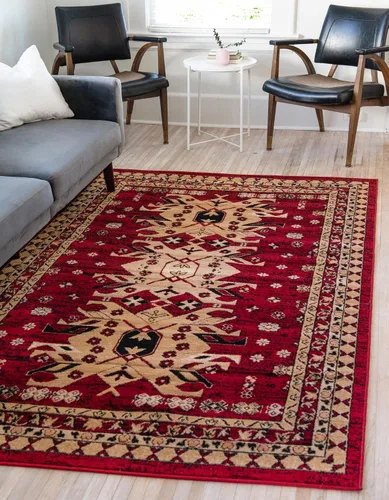 Vista 53 de Unique Loom Taftan Collection - Alfombra de borde geométrico de inspiración tribal (2 pies 2 pulgadas x 3 pies, rectangular, negro/gris)