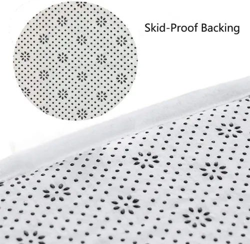 Vista 6 de MERCHR Tapete de baño con diseño de hongo y gato divertido para baño, estética, única, divertida, divertida, azul, tapete antideslizante, para baño