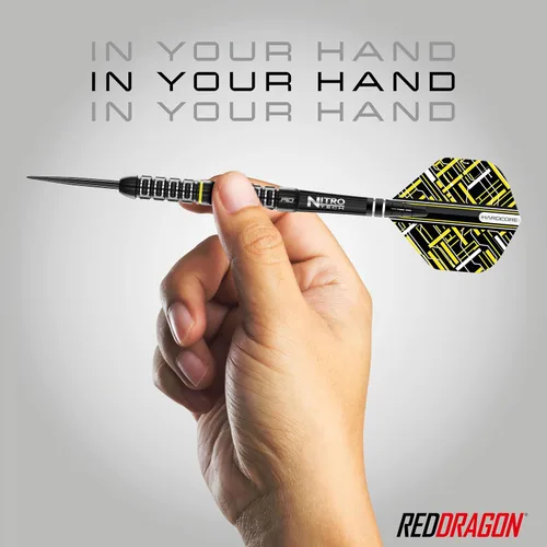 Vista 5 de RED DRAGON Astraeus Q4X Premium - Juego de dardos de tungsteno con puntas de acero y tallos