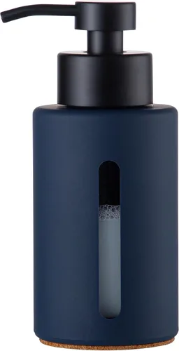 Vista 14 de Enra Dispensador de jabón de vidrio con ventana transparente, dispensador de bomba manual de acero inoxidable mate de 12 onzas, dispensador de jabón