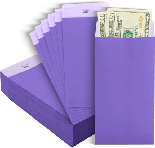 Vista 12 de Mr. Pen - Sobres de dinero para efectivo, 6.5 x 3.5 pulgadas, paquete de 100 unidades, papel kraft Sobres de efectivo autoadhesivos a granel