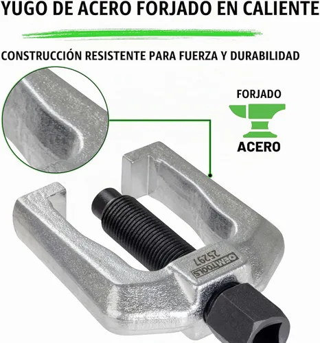 Vista 3 de OEMTOOLS 25297 1 1/16 Pulgadas de extremo de barra de acoplamiento y extractor de brazo Pitman, herramienta de extracción de barra de acoplamiento