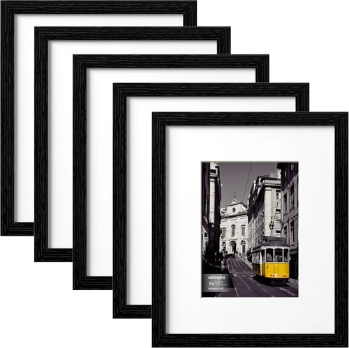 Vista 114 de eletecpro Juego de 5 marcos de fotos de 8 x 10 pulgadas, collage de fotos, decoración de pared, fotos de 5 x 7 con paspartú o de 8 x 10 pulgadas sin