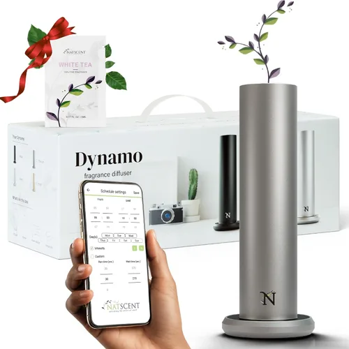 Vista 10 de Dynamo - Difusor de aroma para hotel, difusor de aceite esencial de aire frío para el hogar y habitaciones grandes de hasta 1000 pies cuadrados