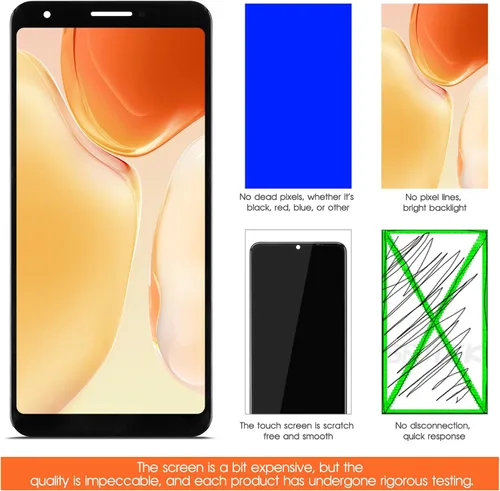 Vista 6 de Pantalla OLED para Google Pixel 3A Reemplazo de pantalla LCD para Pixel 3A Pantalla LCD G020A, G020E, G020B Pantalla táctil Digitalizador Asamblea