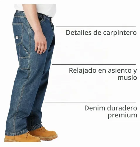 Vista 4 de Signature de Levi Strauss & Co. Gold Label - Jeans modelo Carpenter para hombre Clement