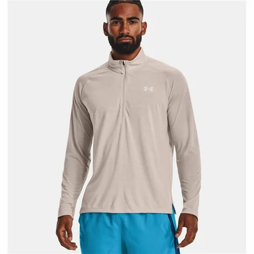 Vista 4 de Camiseta de Manga Larga Hombre Under Armour Streaker Run Beige