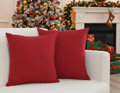 Vista 9 de Paquete de 2 fundas de almohada de algodón, decorativas, suaves, sólidas, para sofá, automóvil, dormitorio, primavera, Pascua, verano, 16 x 16