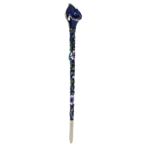 Vista 9 de Happyyami Pinzas para el pelo de boda Retro Cloisonne Metal aleación pelo palillo decorativo fiesta disfraz accesorios para el cabello damas mujeres