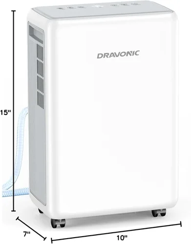 Vista 2 de 2,000 Sq.Ft Dehumidifier for Basement & Large Room with Drain Hose 30 Pints Capacity with Quiet Operation for Home and Bedroom, 3 Modes, Auto