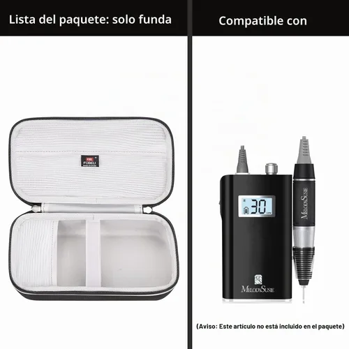 Vista 5 de FBLFOBELI Estuche rígido para máquina de taladro de uñas eléctrica profesional MelodySusie/MOCOWIND/SAVILAND/Groyal
