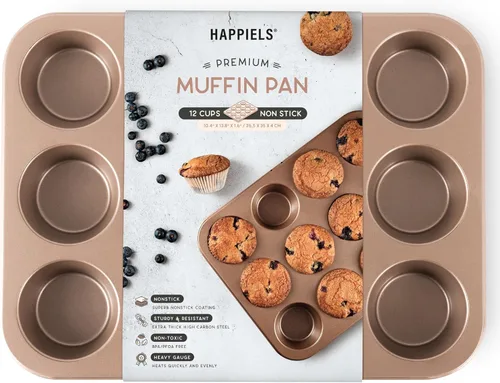 Vista 14 de HAPPIELS - Sartén antiadherente de 9 pulgadas para tartas con fondo extraíble Lata de tarta y quiche estriada libre de PFOA y BPA, no tóxica