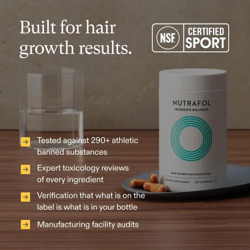 Vista 11 de Suplementos Nutrafol Women's Balance para el Crecimiento del Cabello para Mujeres, Recomendados por Dermatólogos, Edades 45 y Más, Clínicamente