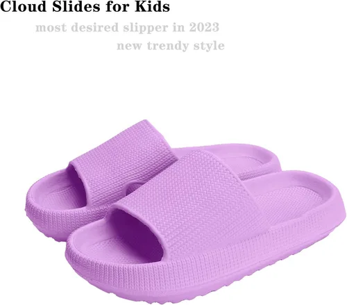 Vista 3 de Orthoshoes Sandalias de nube para niños y niñas, cómodas, con suela gruesa, antideslizantes, para ducha, baño, zapatos de playa de verano para niños