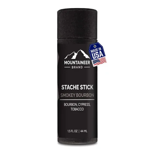 Vista 14 de Mountaineer Brand Stache Stick Aroma de Apalachia Hecho con ingredientes naturales West Virginia Firme y duradero Cera de bigote