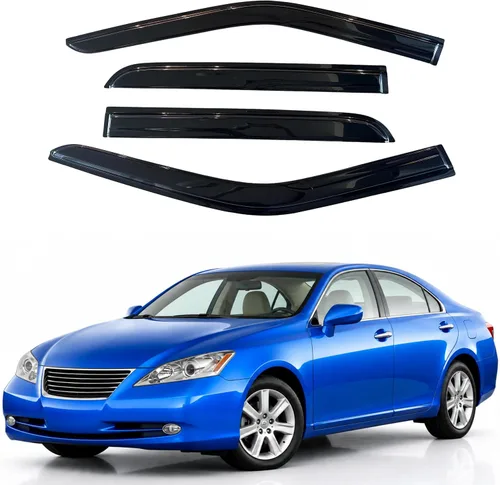 Vista 253 de Visera de ventana IG para Ford Focus Sedán y Hatchback 2012-2018, Protector de ventana lateral para lluvia y viento estilo Mugen, extra duradero