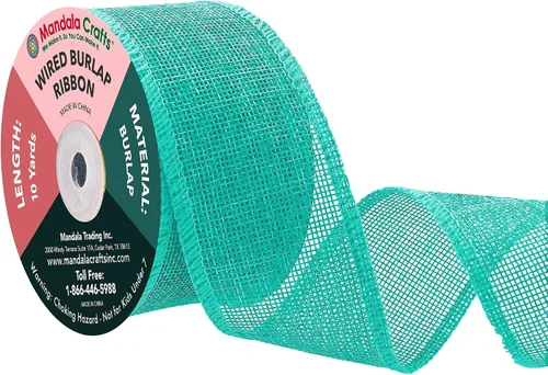 Vista 105 de Mandala Crafts Cinta de arpillera negra de 1.5 pulgadas de ancho para manualidades, rollo de 20 yardas de cinta rústica de arpillera para coronas