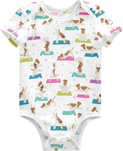 Vista 14 de vvfelixl Trajes de bebé lindos conjuntos de cachorros de manga corta de algodón ropa de bebé para niños niñas 0-24 meses
