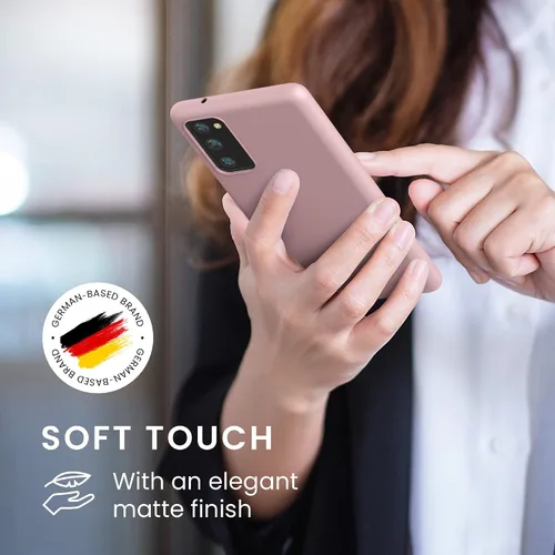 Vista 4 de kwmobile Funda compatible con Samsung Galaxy S20 FE - Funda protectora de silicona TPU suave y delgada - Rosa vintage