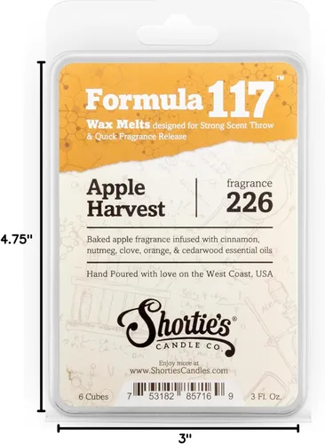Vista 8 de Shortie's Candle Company Paquete variado de cera de manzana para derretir – Cosecha de manzana, manzana caramelo, tarde de manzana – Fórmula 117-3