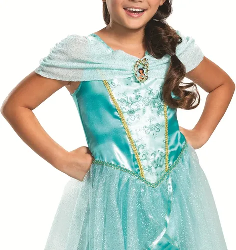 Vista 3 de Jasmine - Disfraz clásico de princesa de Disney para niñas