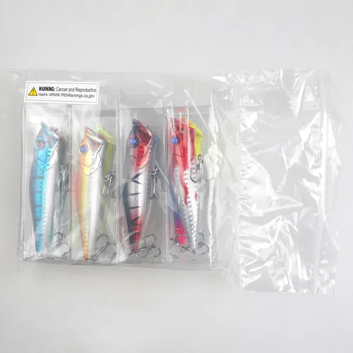 Vista 6 de 8PCS Fishing Lures Popper Lures Shadllow Deep Diving Swimbait Crankbait Fish Wobble Hard Fishing Baits for Bass Trout Freshwater and Saltwater Fish