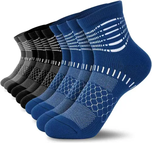 Vista 9 de IRAMY Calcetines de compresión de tobillo Coolmax para mujeres y hombres, calcetines que absorben la humedad, alivio de la fascitis plantar, 3/5