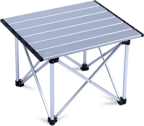 Vista 32 de iClimb - Mesa de camping ultraligera y compacta plegable con bolsa de transporte (color negro - L)