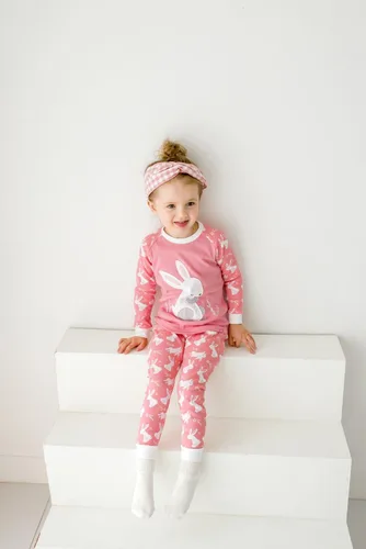 Vista 3 de VAENAIT BABY 12M-12Y Niños Niños Niños Niñas Animal Camión Conejo Personaje 100% Algodón Pijama Conjunto