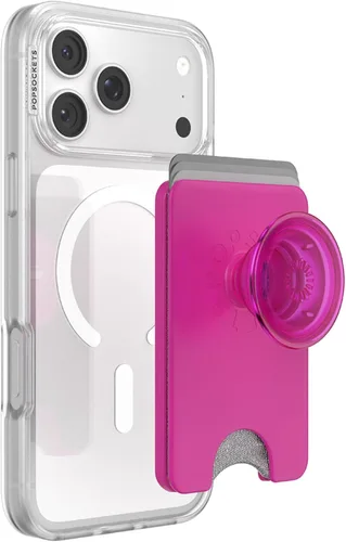 Vista 8 de Cartera para teléfono PopSockets con soporte expandible, tarjetero para teléfono - Rosa suave Rosa rubor