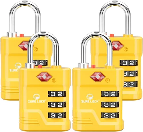 Vista 14 de Cerradura de equipaje aprobada por la TSA SURE LOCK Negro