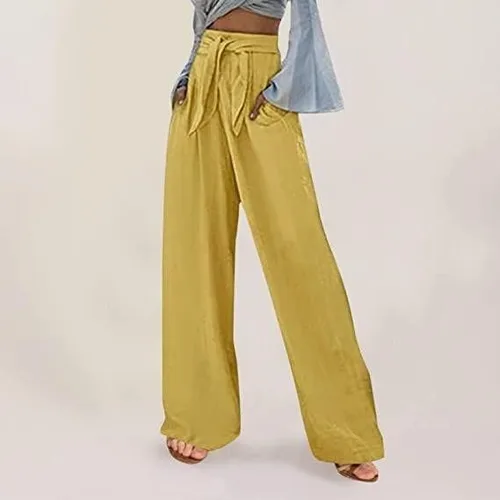 Vista 2 de Zhensanguo Womens Sweatpants High Waist Wide Leg Long Pants with Pockets