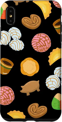 Vista 11 de Conchas Pan Dulce Patrón Negro Teléfono Caja Latina Regalo Caso para iPhone 17