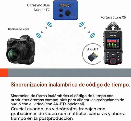 Vista 7 de Grabadora de audio portátil TASCAM Portacapture X6 de 32 bits Float, grabadora de campo para video, música, podcast, voz, podcasting