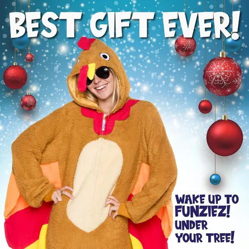 Vista 6 de Funziez! Mameluco de sherpa ajustado para adultos, disfraz de Halloween de animales, traje de cosplay de una pieza de felpa para mujeres y hombres