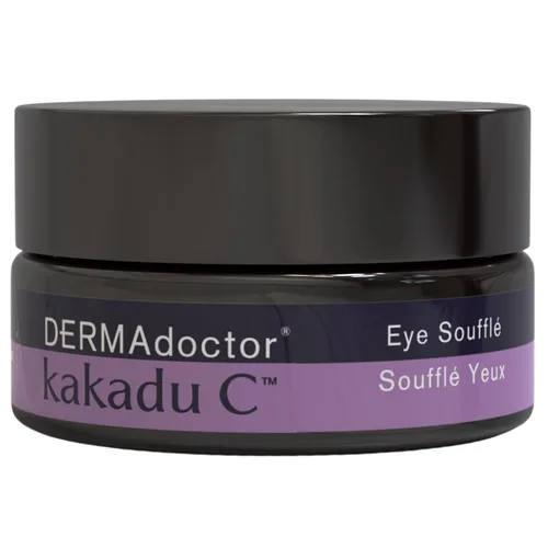 Vista 12 de DERMAdoctor Crema de ojos con cafeína para ojeras, iluminador antienvejecimiento, crema hidratante debajo de los ojos con SPF 30 para hinchazón