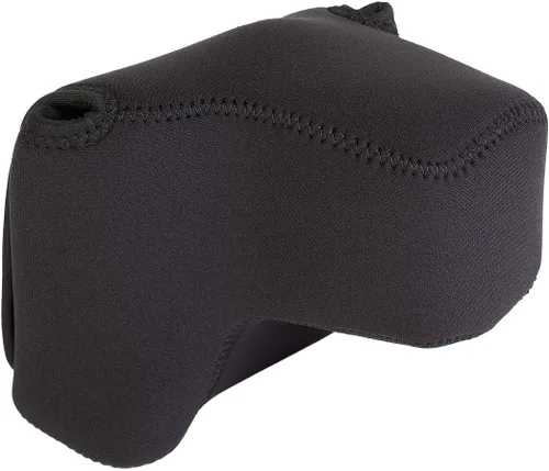 Vista 17 de OP/TECH USA Soft Pouch – Estuche compacto para cámara digital, bolsa ligera para accesorios, elegante funda de neopreno para DSLR, perfecta