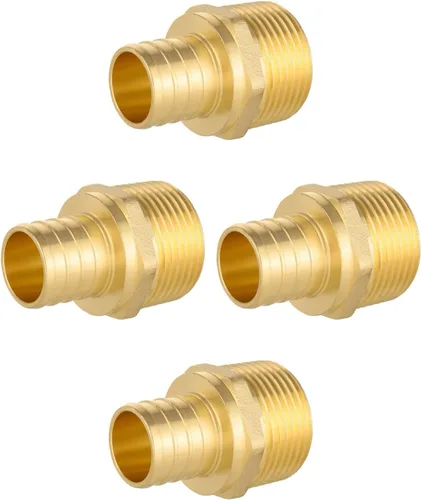 Vista 10 de EFIELD PEX - Juego de 2 adaptadores roscados macho de 1/2 pulgadas x 1/2 pulgadas, ASTM F1807, certificado UPC, NSF/ANSI 61 LF Brass,ASTM