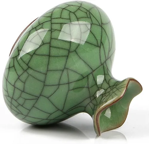 Vista 3 de Florero Celadon Mini Flowerware Creativo Hecho a Mano Cerámica Decoración Interior Decoración Mesa Florero Cerámico (5)