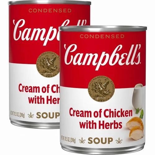 Vista 8 de Campbell's Sopa Condensada Crema de Champiñones con Ajo Asado, Lata de 10.5 Onzas