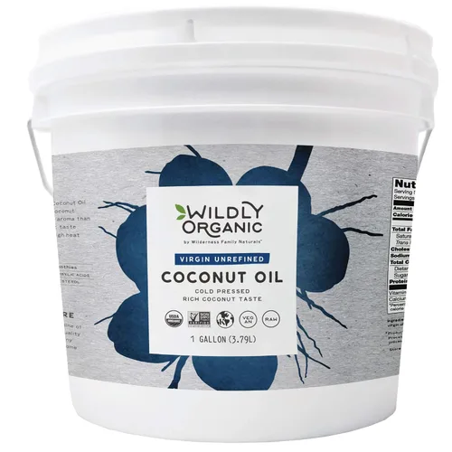 Vista 9 de Wildly Organic Aceite de coco refinado, 128 onzas líquidas, 1 galón