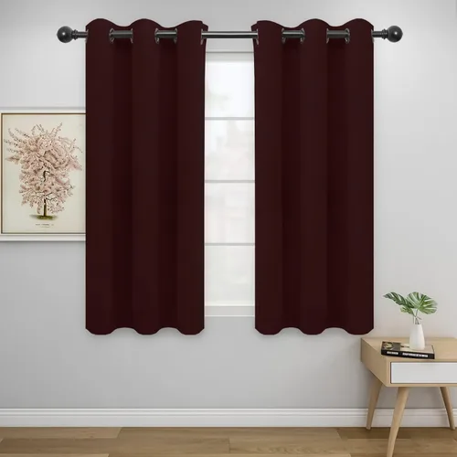 Vista 48 de Easy-Going - Cortinas opacas para dormitorio, aislamiento térmico sólido con ojales, cortinas de ventana para reducción de ruido, cortinas
