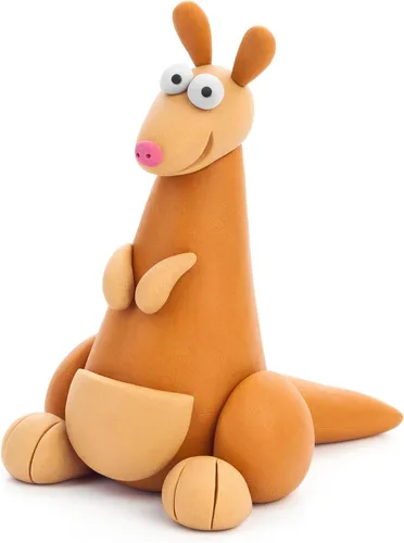 Vista 4 de HEY CLAY Fat Brain Toys Australian Animals Modeling Air Dry Clay for Kids 4-8 Craft Kits Multicolor