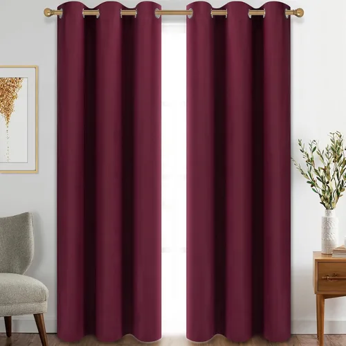 Vista 37 de Diraysid Cortinas opacas beige con ojales para dormitorio, con aislamiento térmico, cortinas de oscurecimiento de habitación, 38 x 54 pulgadas, 2